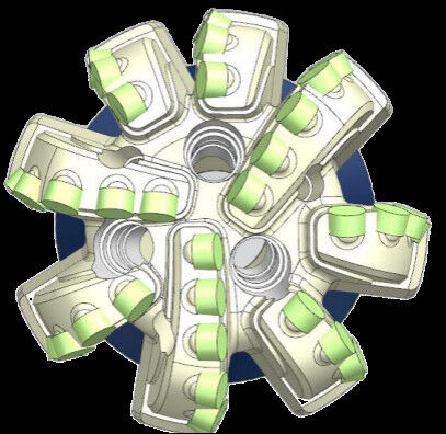 6in PDC Drill Bit 152.4mm XH 816LD 64 Cutters Oil Drilling Bit