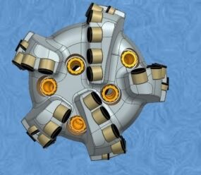 Steel Body Directional Drill Bits Five Blade 6 1/2inch 165.1mm Pdc Core Drill Bits